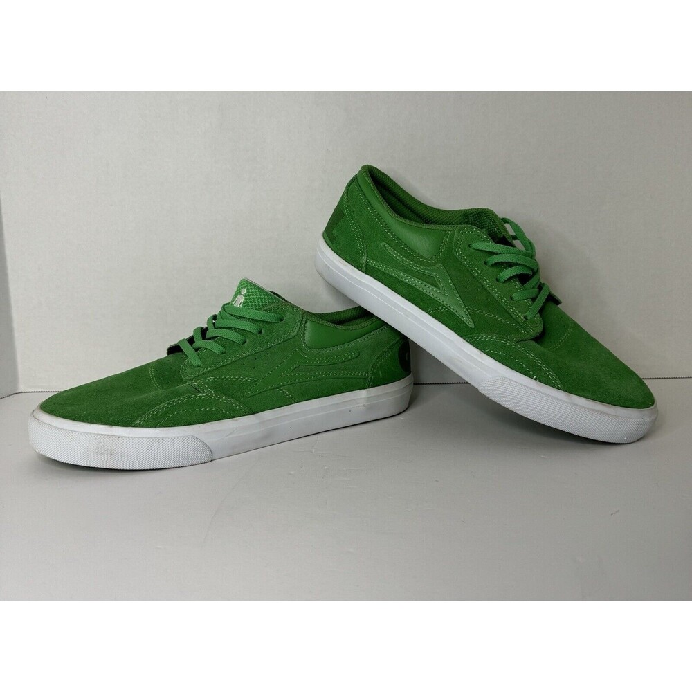 2017 Lakai x Girl Skateboards Griffin Collab Shoes - Green Suede Size USA 8 RARE